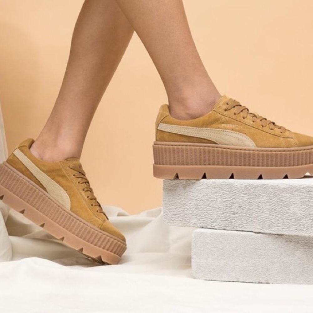 FENTY x PUMA Platform Cleated Creepers
in ‘Golden Brown’ - Picture 9 of 16
